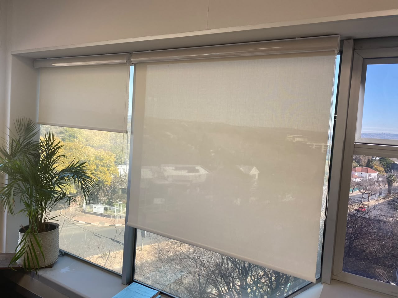 Roller blind close up
